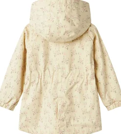 Lil' Atelier Sommerjakke - NmfGerda - Bleached Sand m. Blomster|Lil Atelier Best