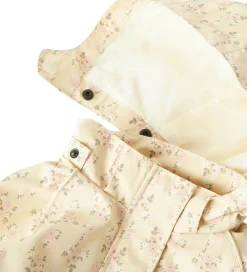 Lil' Atelier Sommerjakke - NmfGerda - Bleached Sand m. Blomster|Lil Atelier Best