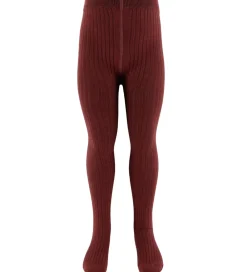 Strømpebukser - Rib - NmfIlso - Hot Chocolate|Lil Atelier