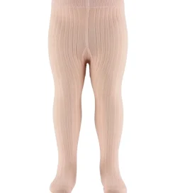Strømpebukser - Rib - NbfIlso - Cameo Rose|Lil Atelier Clearance