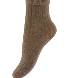 Strømper - Rib - Uld - NmnRakel - Tigers Eye/MELANGE|Lil Atelier Hot