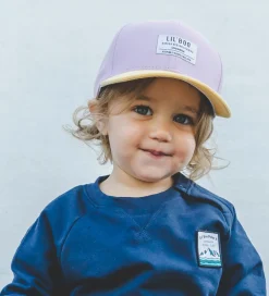 Kasket - Organic Block Snapback - Lilla/Gul|Lil' Boo Copenhagen Sale