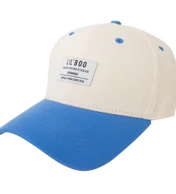Kasket - Organic Block Snapback - Beige/Blue|Lil' Boo Copenhagen Best