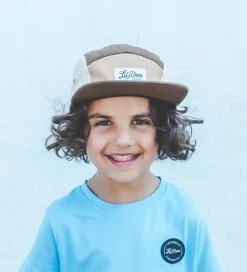 Kasket - Block Brown 5-Panel - Brun|Lil' Boo Copenhagen Online