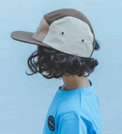 Kasket - Block Brown 5-Panel - Brun|Lil' Boo Copenhagen Online