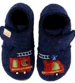 Hjemmesko - Uld - Fredi Feuerwehr - Nachtblau|Living Kitzbühel Online