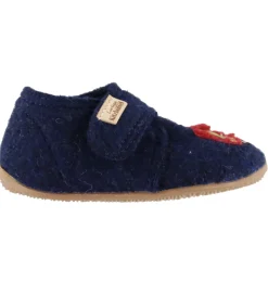 Hjemmesko - Uld - Fredi Feuerwehr - Nachtblau|Living Kitzbühel Online
