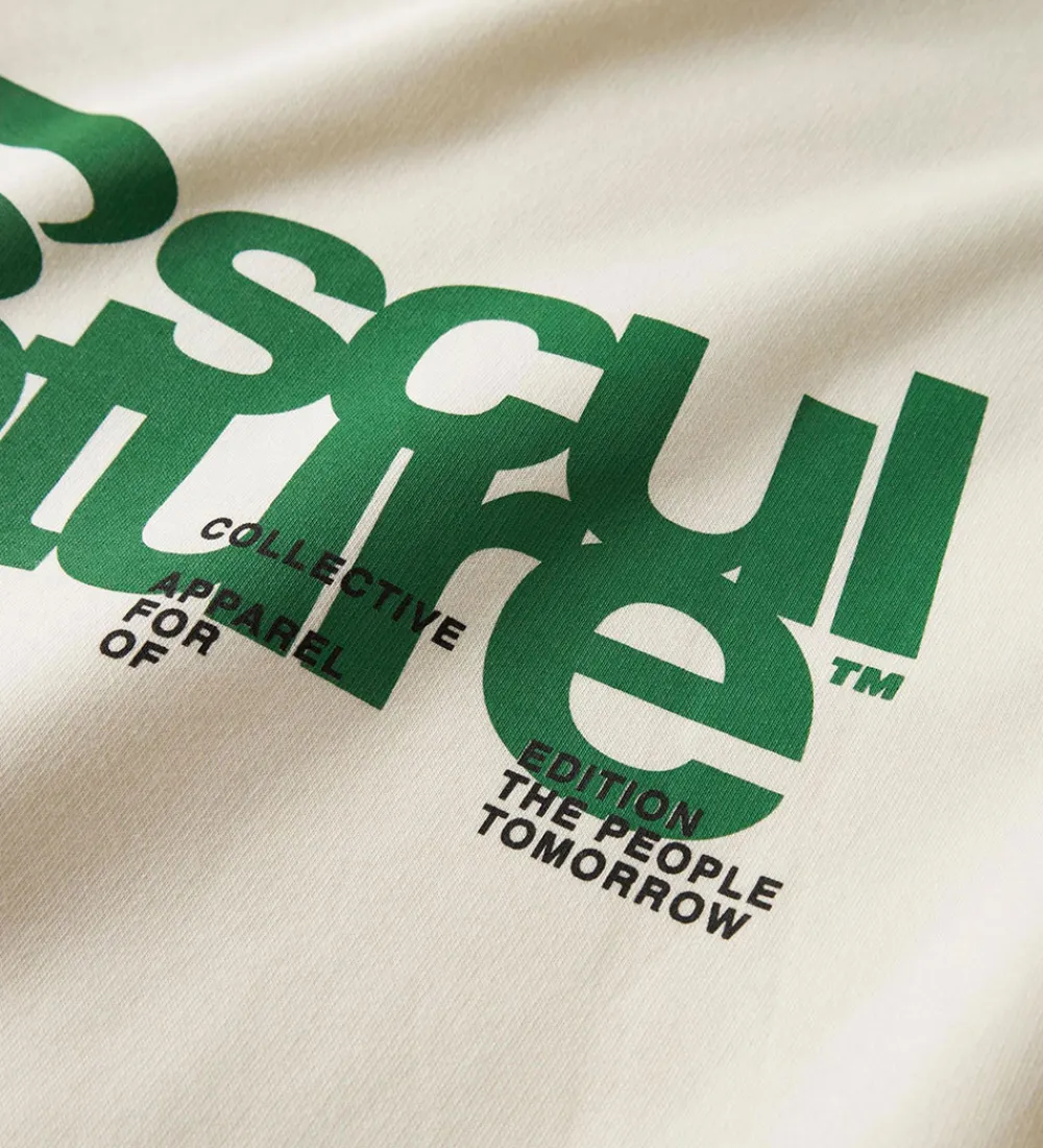 Hættetrøje - NlnHulp - Antique White/Jolly Green/Sort|LMTD Best