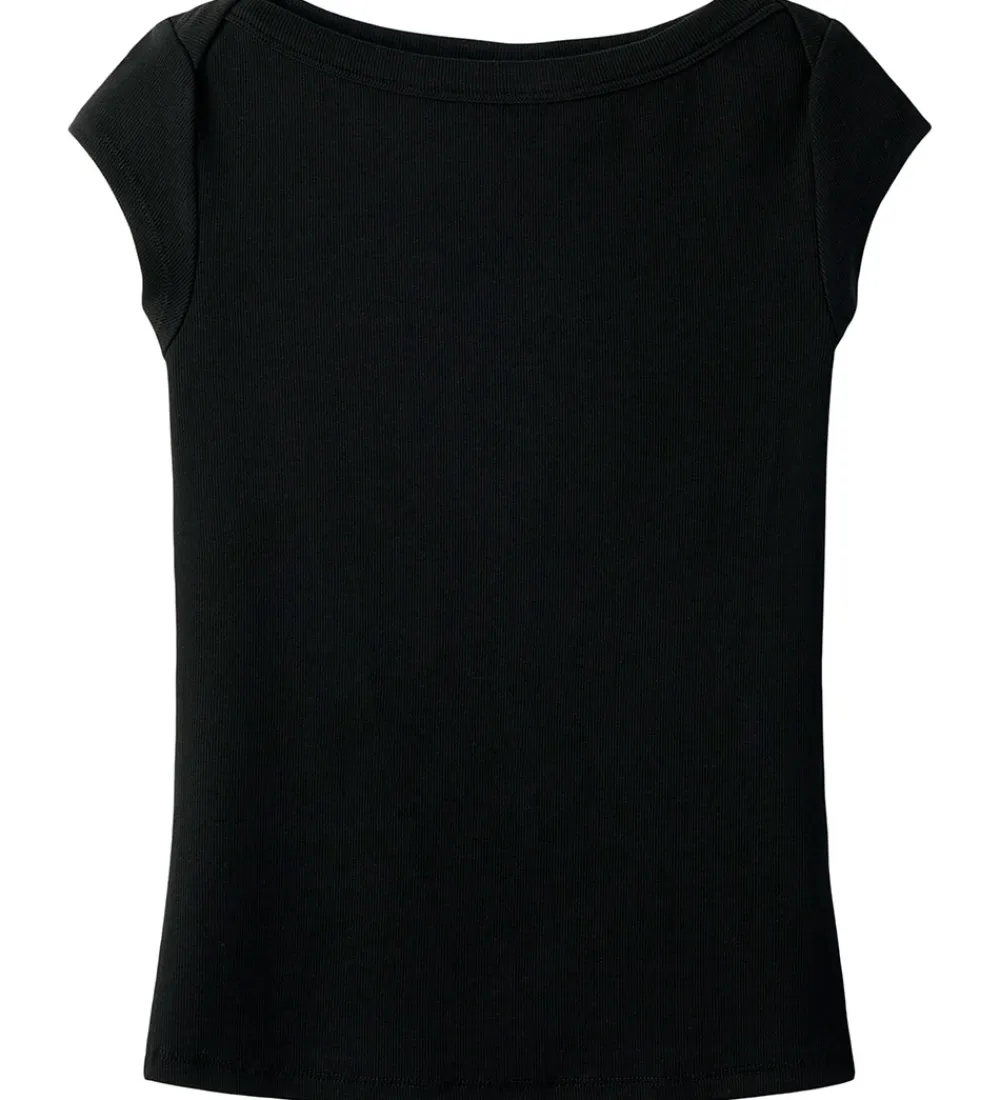 T-shirt - Rib - NlfEnvo - Sort|LMTD Hot