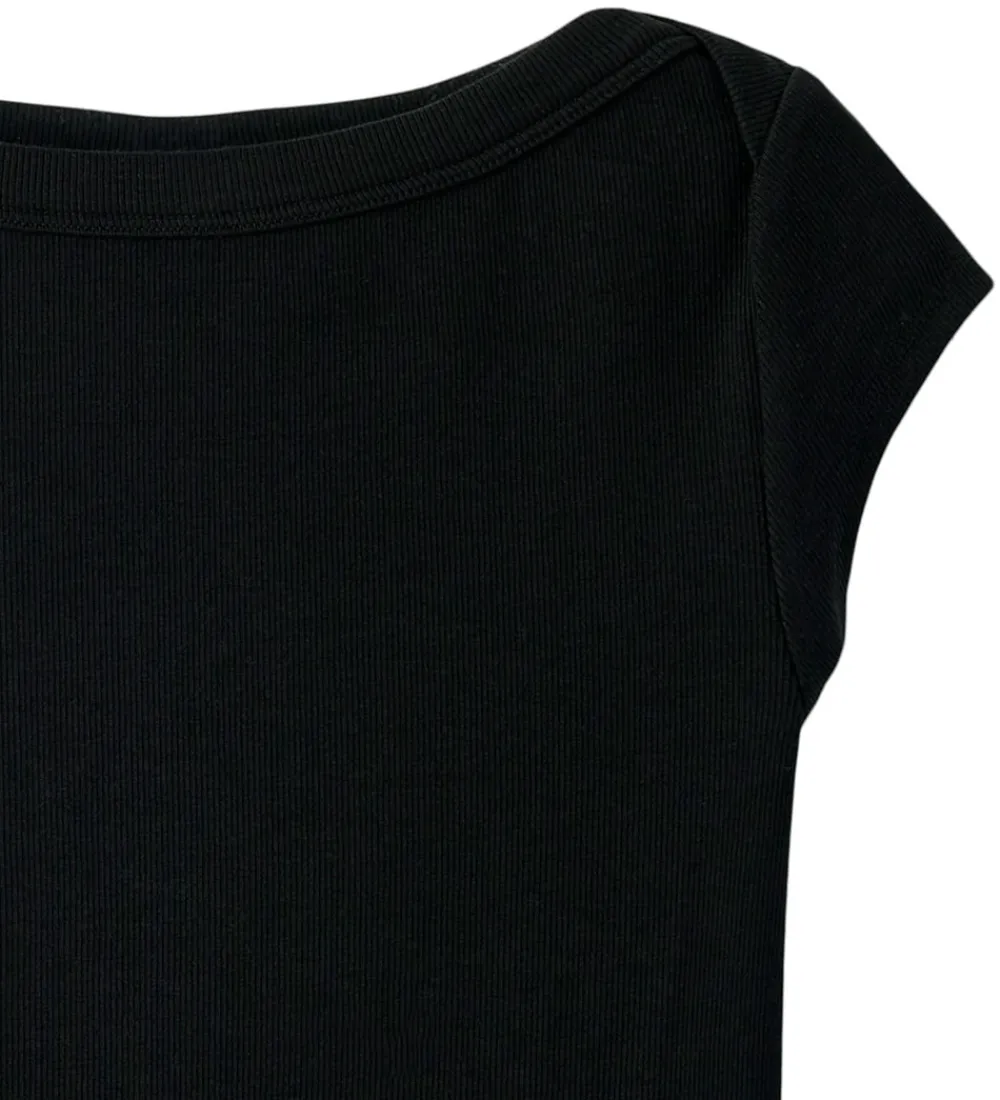 T-shirt - Rib - NlfEnvo - Sort|LMTD Hot