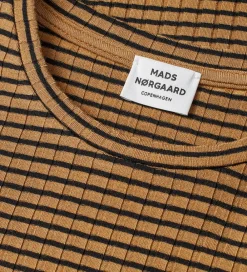 Bluse - Rib - Viskose - Talika - Ermine/Black|Mads Nørgaard Hot