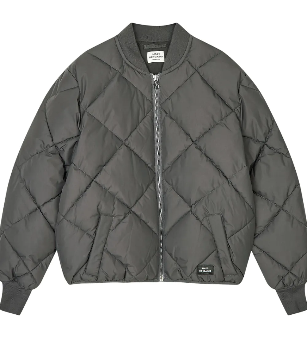 Termojakke - Quiltet - Light Ripstop Harris - Asph|Mads Nørgaard New