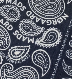 Tørklæde - 55x55 cm - Paisley - Parisian Night|Mads Nørgaard Best