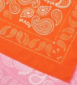 Tørklæde - 55x55 cm - Pink/Orange|Mads Nørgaard Hot