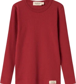 Bluse - Rib/Modal - Hibiscus Red|MarMar Clearance