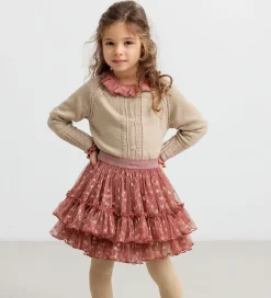 Cardigan - Strik - Tillie - Gold Glitter|MarMar Clearance