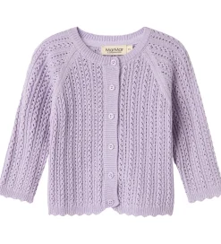 Cardigan - Totti - Uld/Bomuld - Amethyst|MarMar Clearance