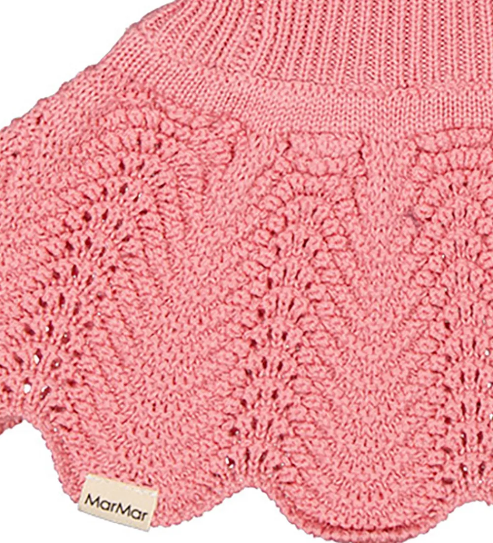 Elefanthue - Uld/Bomuld - 2-lags - Strik - Raspberry|MarMar Clearance