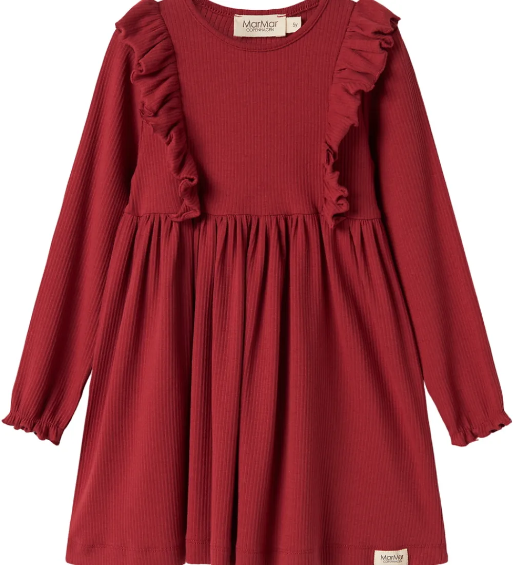 Kjole - Modal/Rib - Dikte - Hisbiscus Red|MarMar Clearance