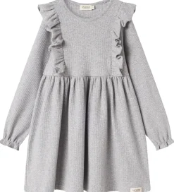 Kjole - Rib/Modal - Dikte - Light Grey Melange|MarMar Outlet