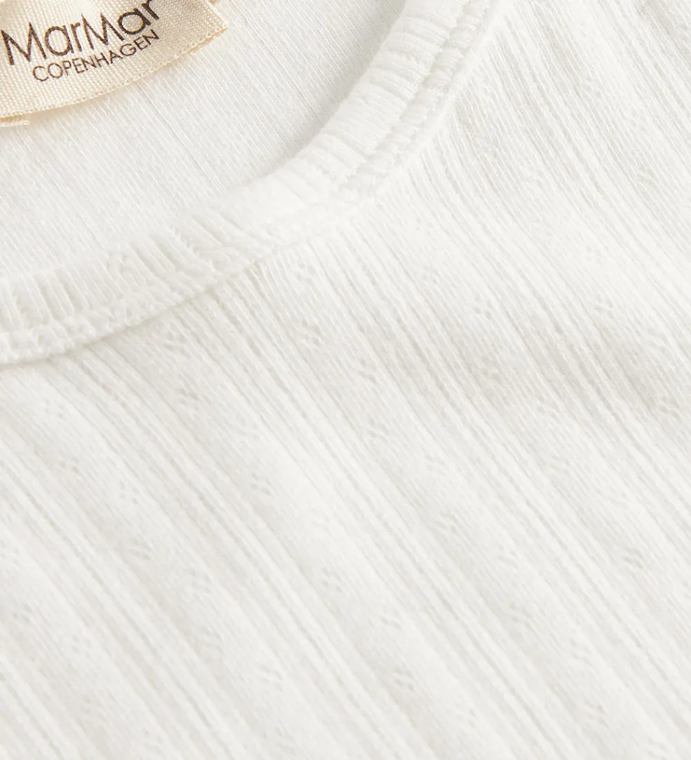 Nattøj - Gentle White m. Hulmønster|MarMar Discount