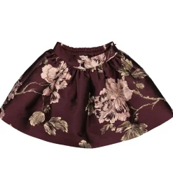 Nederdel - Sunita - Deep Mulberry Jacquard|MarMar