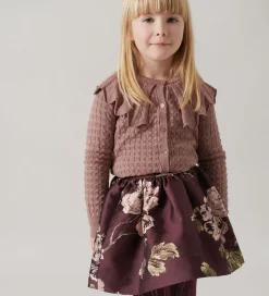 Nederdel - Sunita - Deep Mulberry Jacquard|MarMar