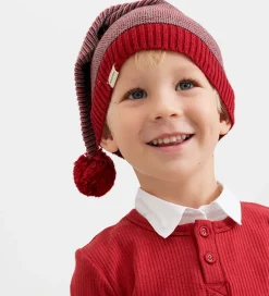 Nissehue - Strik - Alfen - Hibiscus Red Stripe|MarMar Discount