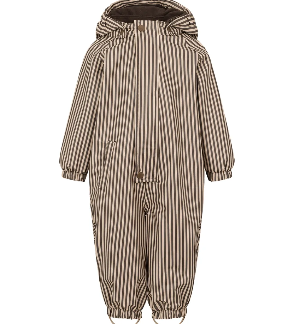 Regndragt m Fleece - PU - Orion - Brown Stripe|MarMar New