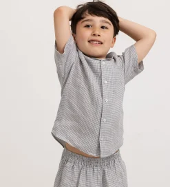 Skjorte - Hør - Tage - Mini Check|MarMar Clearance