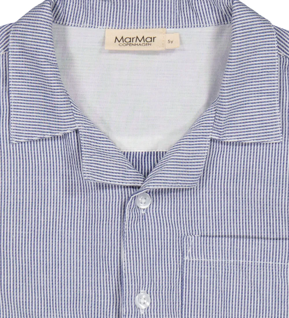 Skjorte - Tage - Navy Stripe|MarMar