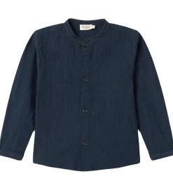 Skjorte - Torben - Dark Blue Stripe|MarMar