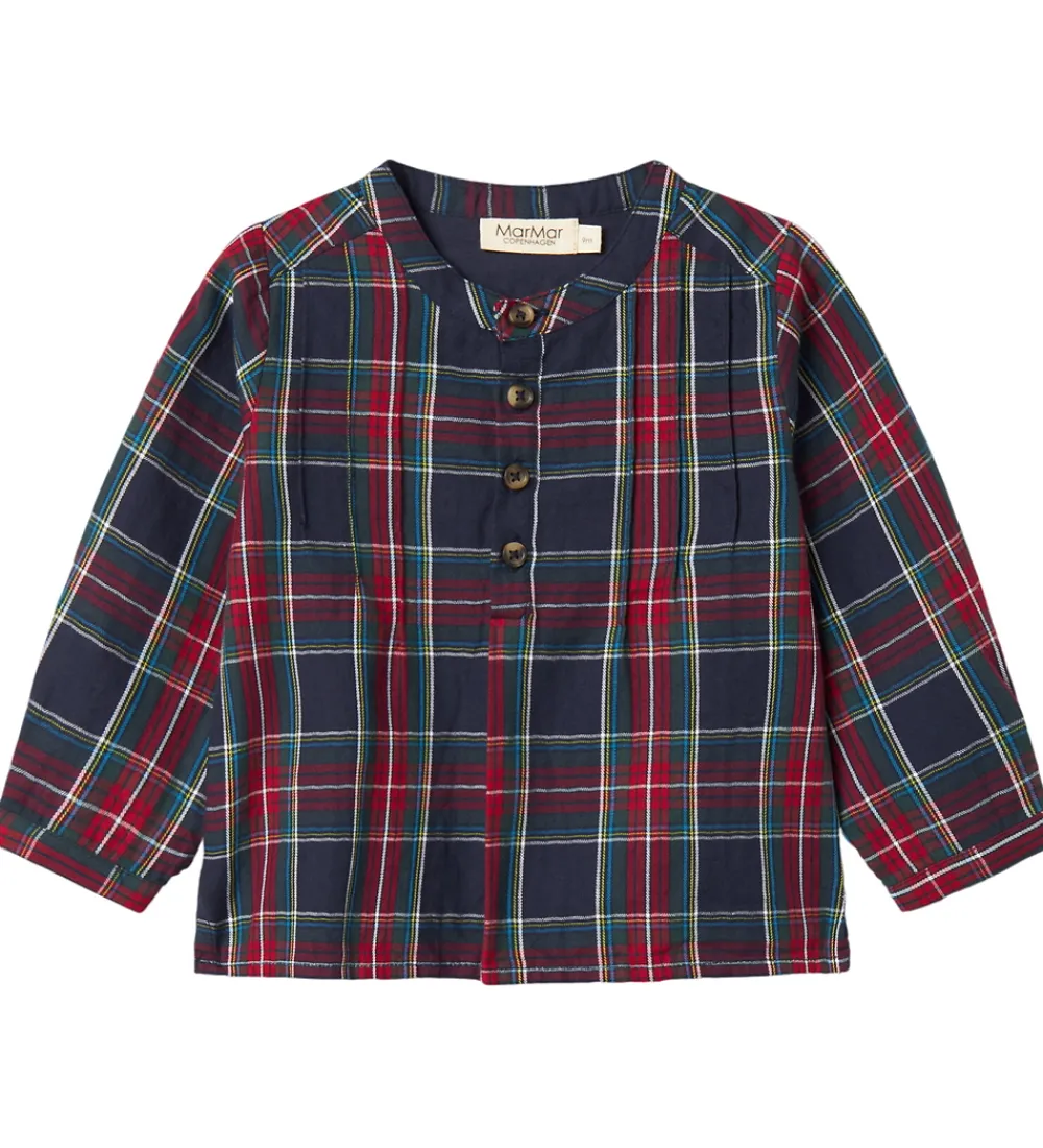 Skjorte - Totoro - Pilot Navy Check|MarMar Best