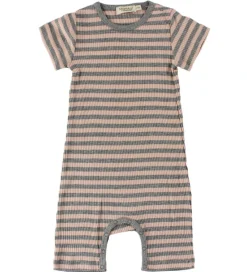 Sommerdragt - Rib - Rosa/Gråstribet|MarMar Hot