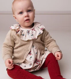 Strømpebukser - Cable - Hibiscus Red|MarMar Hot