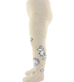 Strømpebukser - Jacquard - Moomin - Beige Meleret|MarMar