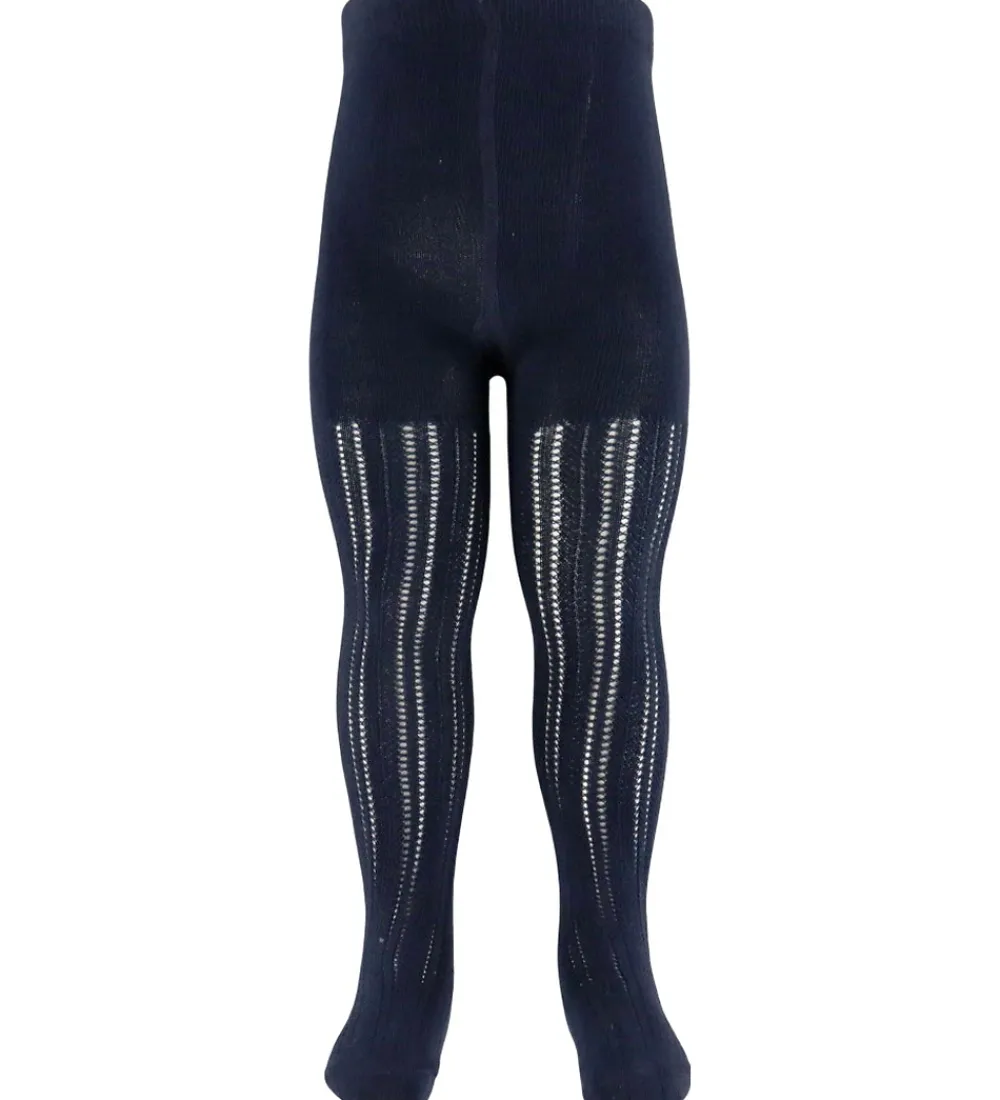 Strømpebukser - Pointelle - Dark Night|MarMar Sale