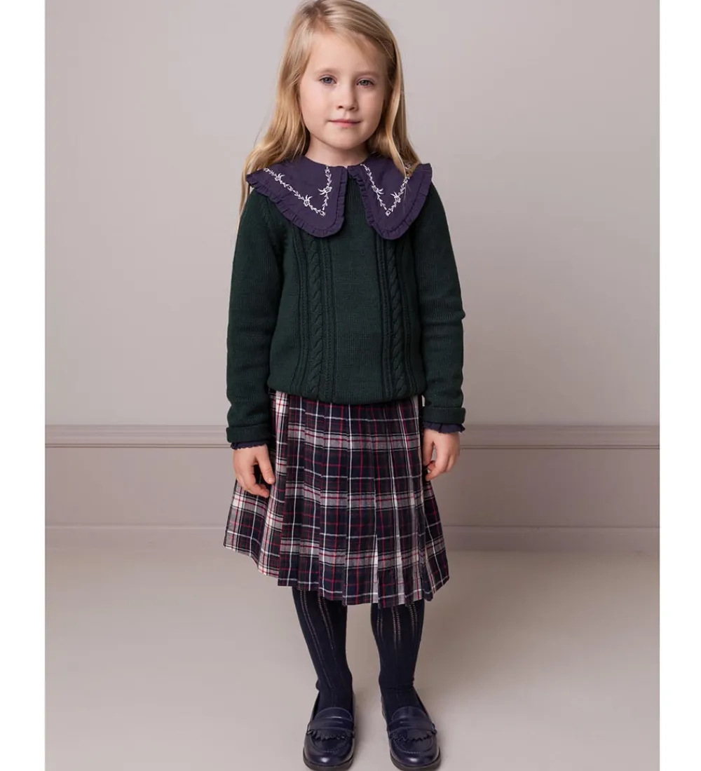 Strømpebukser - Pointelle - Dark Night|MarMar Sale