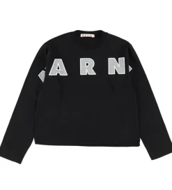 Bluse - Sort/Cool Grey Melange|Marni New