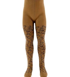 Strømpebukser - Leopard - Biscuit|Melton Hot