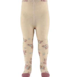 Strømpebukser - Uld - cat Love - Ivory Cream|Melton Outlet