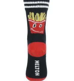 Strømper - French Fries - Sort|Melton New