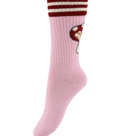 Strømper - Mushroom - Pink Necter|Melton New