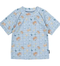 Badebluse - UV50+ - Faded Denim m. Tern/Print|Mikk-Line Best