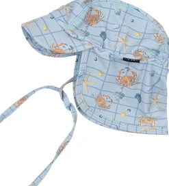 Badehat - UV50+ - Faded Denim m. Tern/Print|Mikk-Line Clearance