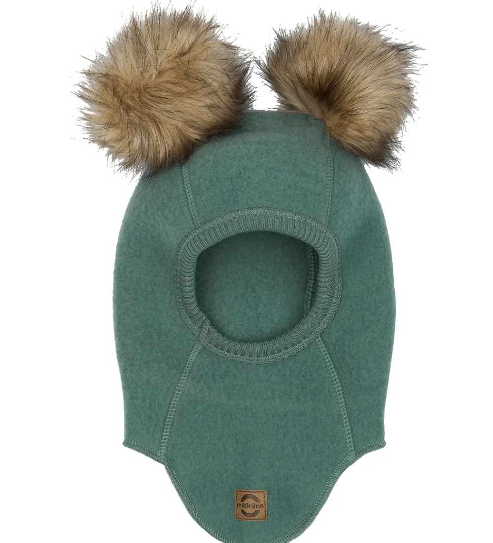 Elefanthue - Uld - 1-lags - Balsam Green m. Kvaste|Mikk-Line New