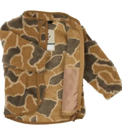 Fleecejakke - Burlwood m. Camouflage|Mikk-Line Clearance