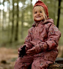 Flyverdragt - Floral - Burlwood m. Print|Mikk-Line Best