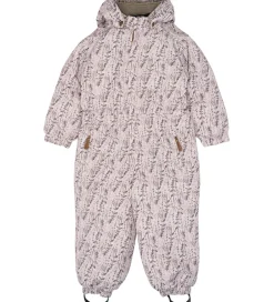 Flyverdragter - Floral - Cloud Gray m. Print|Mikk-Line