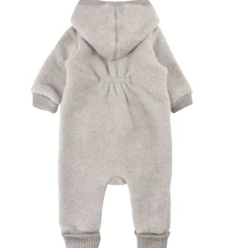 Køredragt m. Hætte - Uld - Melange Offwhite|Mikk-Line Outlet